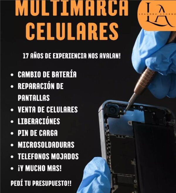 Servicio Técnico Celulares, Tablet, Notebooks, TV